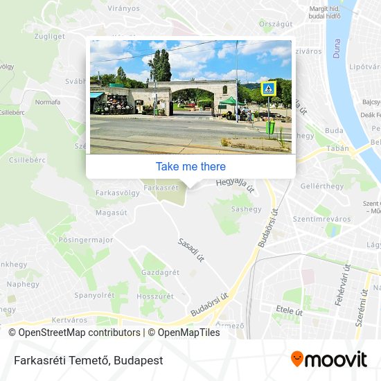 Farkasréti Temető map