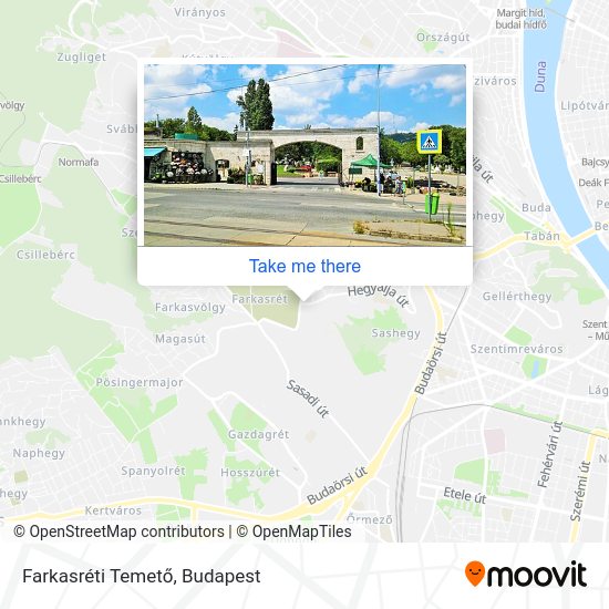 Farkasréti Temető map
