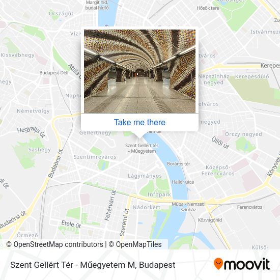 Szent Gellért Tér - Műegyetem M map
