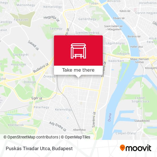 Puskás Tivadar Utca map