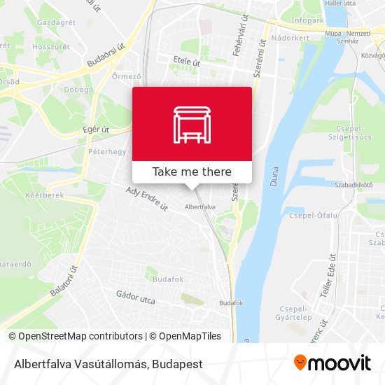 Albertfalva Vasútállomás map