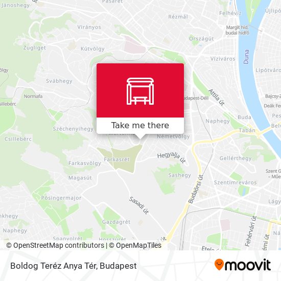 Boldog Teréz Anya Tér map