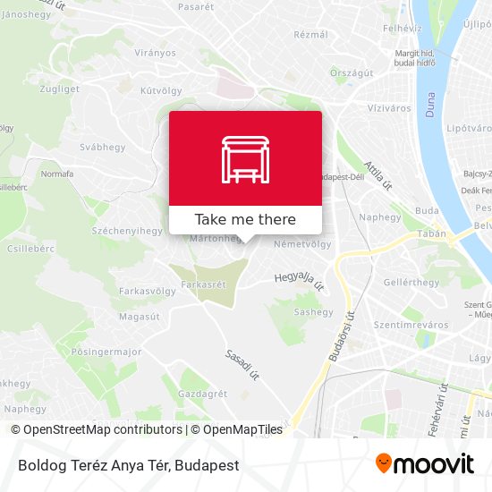 Boldog Teréz Anya Tér map