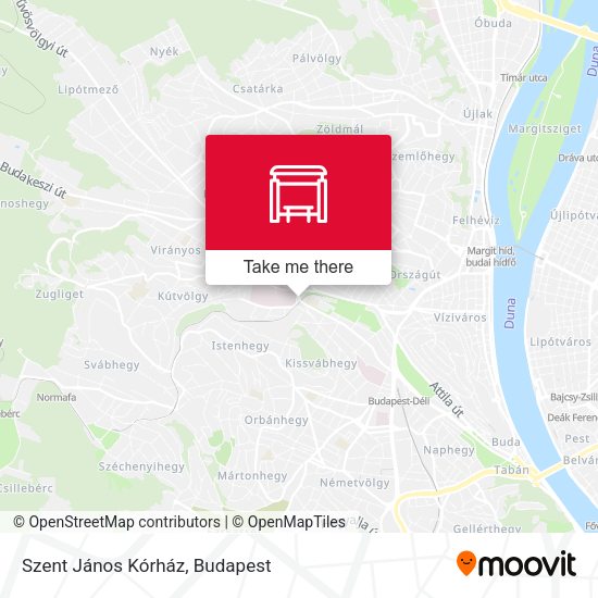 Szent János Kórház map
