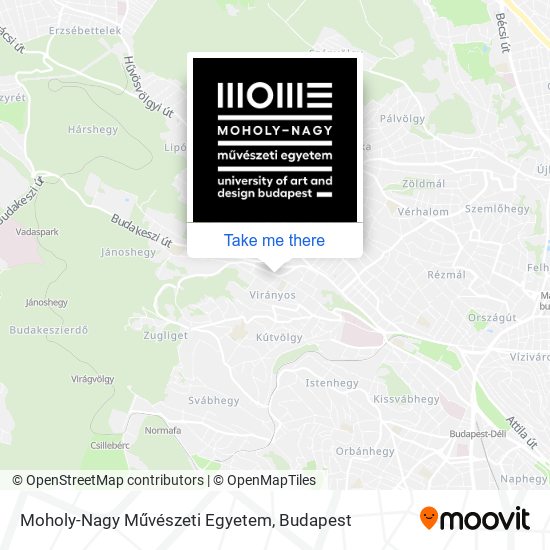Moholy-Nagy Művészeti Egyetem map