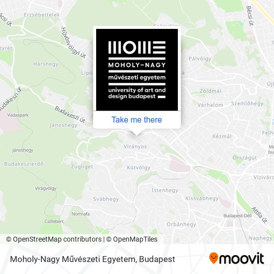 Moholy-Nagy Művészeti Egyetem map