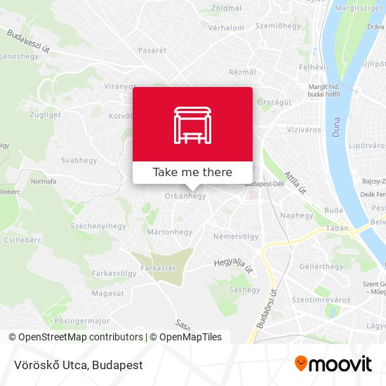 Vöröskő Utca map