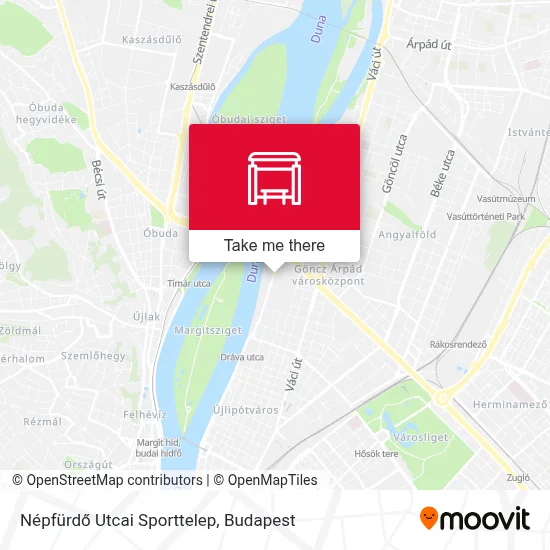 Népfürdő Utcai Sporttelep map