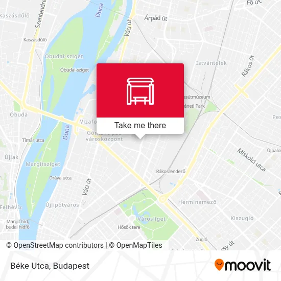 Béke Utca map