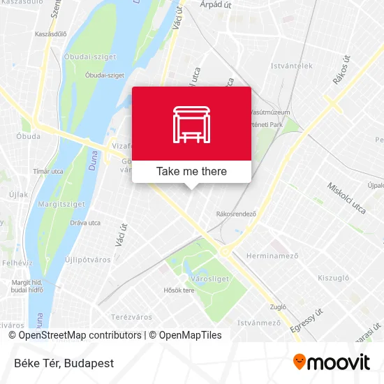 Béke Tér map