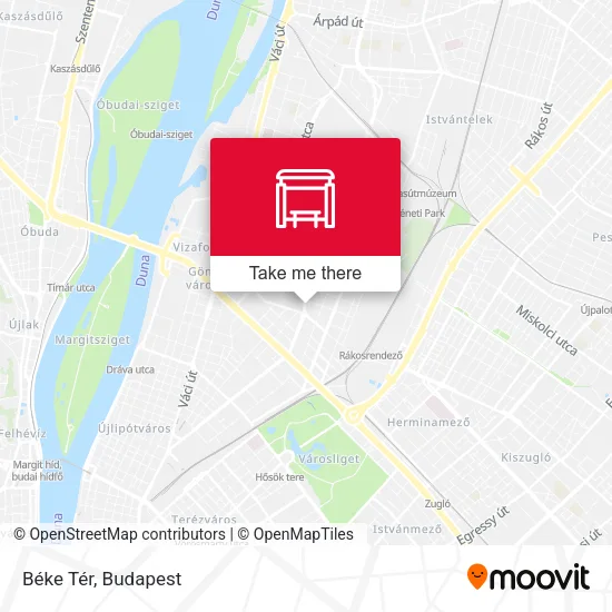 Béke Tér map