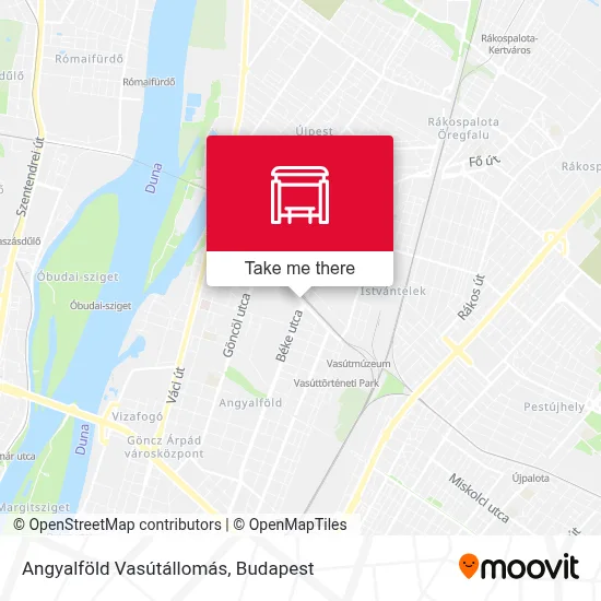 Angyalföld Vasútállomás map