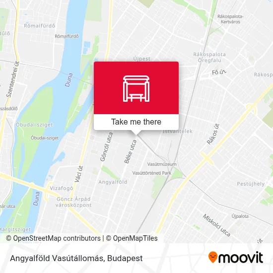 Angyalföld Vasútállomás map