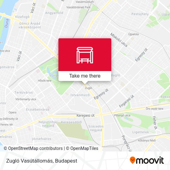 Zugló Vasútállomás map