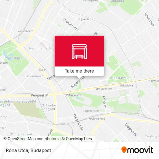 Róna Utca map