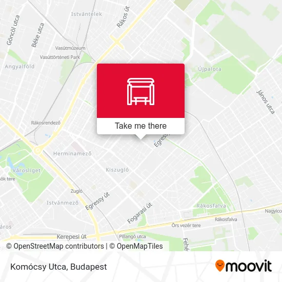 Komócsy Utca map