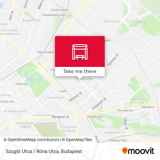 Szugló Utca / Róna Utca map