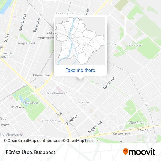 Fűrész Utca map
