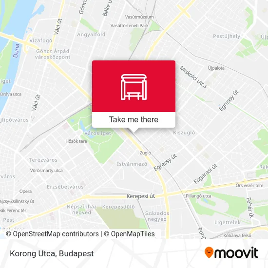 Korong Utca map