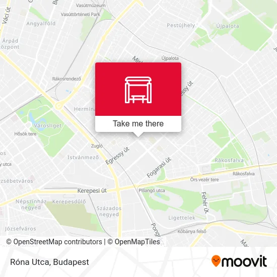 Róna Utca map