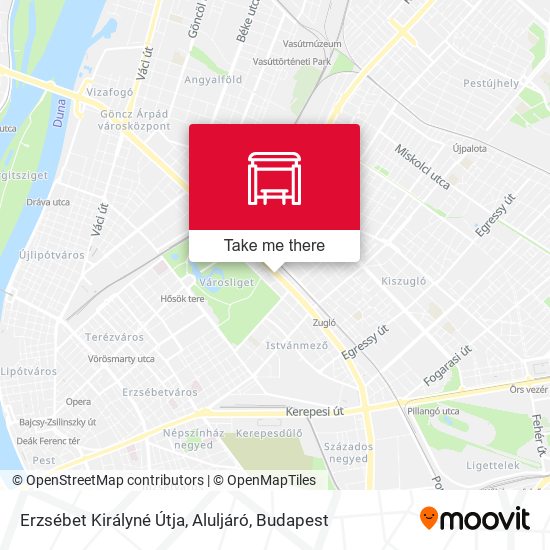 Erzsébet Királyné Útja, Aluljáró map