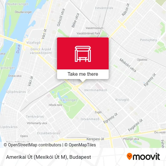 Amerikai Út (Mexikói Út M) map