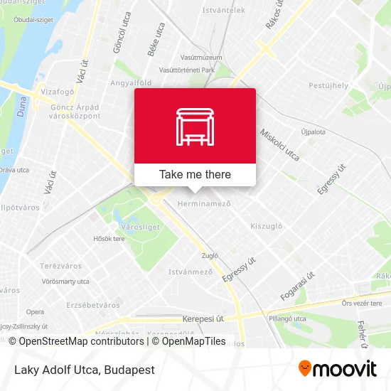 Laky Adolf Utca map