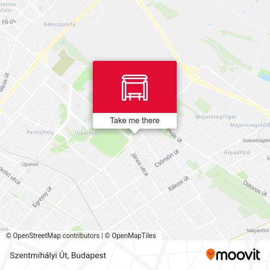Szentmihályi Út map