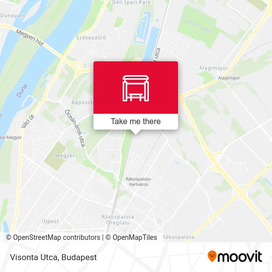 Visonta Utca map