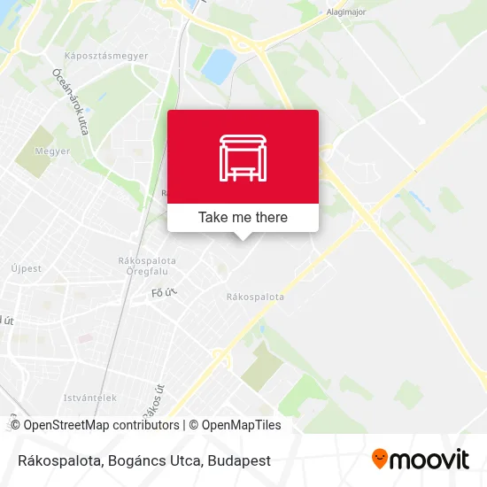 Rákospalota, Bogáncs Utca map