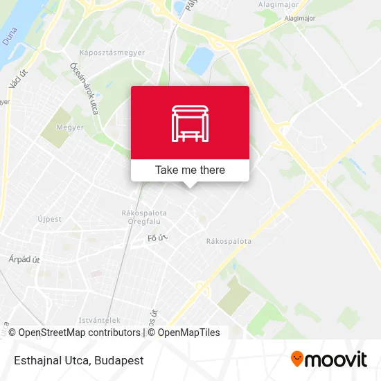 Esthajnal Utca map