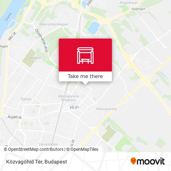 Közvágóhíd Tér map