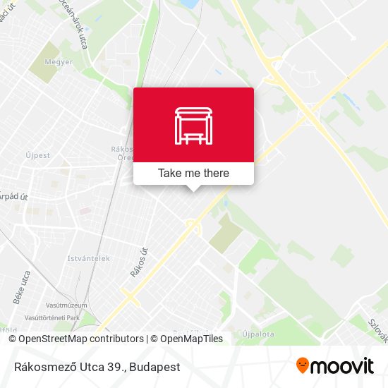 Rákosmező Utca 39. map