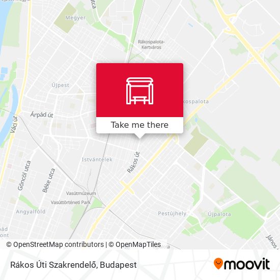 Rákos Úti Szakrendelő map