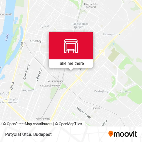 Patyolat Utca map