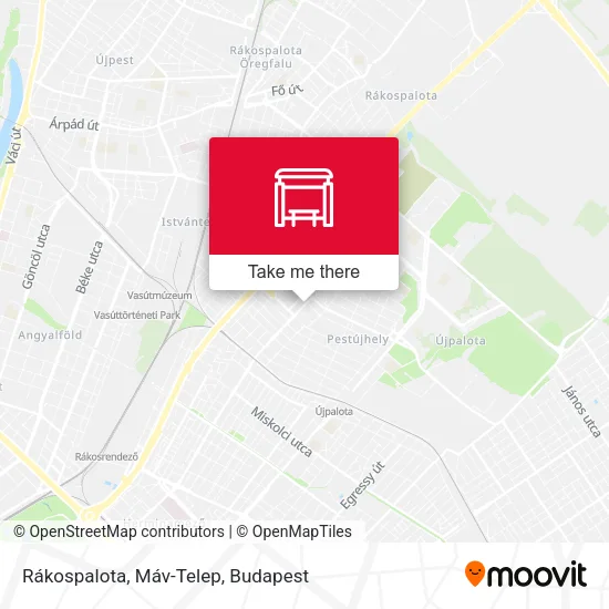 Rákospalota, Máv-Telep map