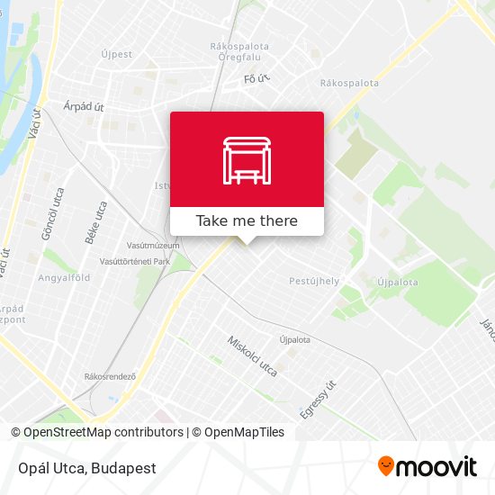 Opál Utca map