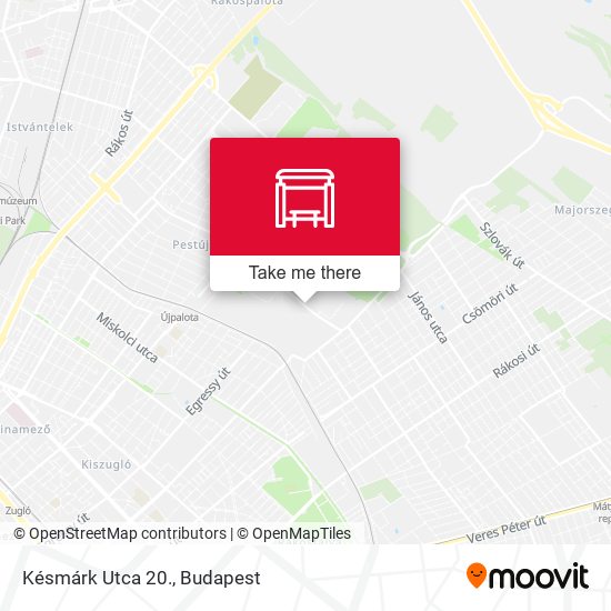 Késmárk Utca 20. map