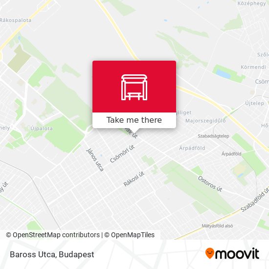 Baross Utca map