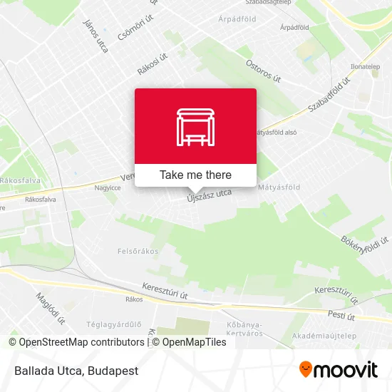 Ballada Utca map
