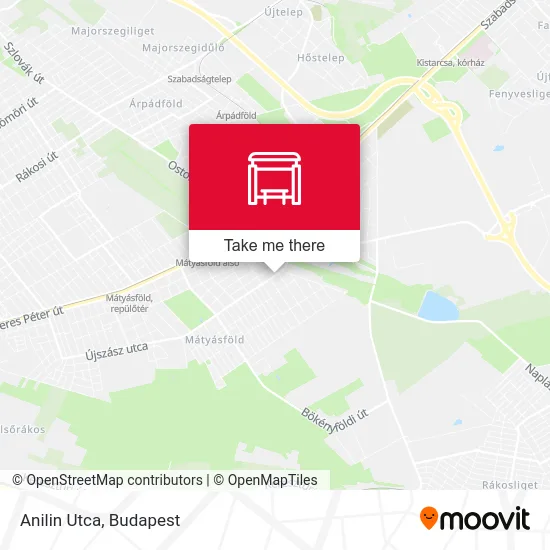 Anilin Utca map