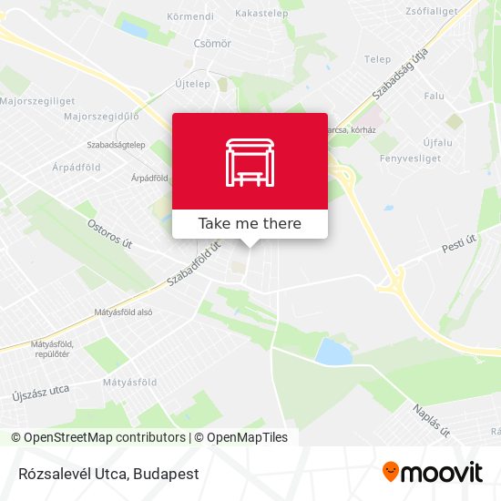 Rózsalevél Utca map