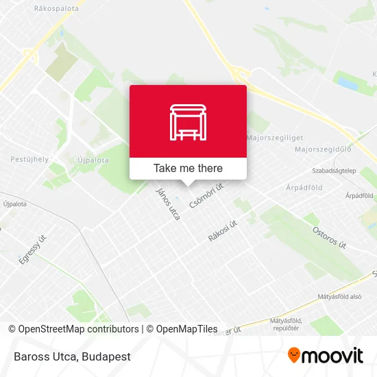 Baross Utca map