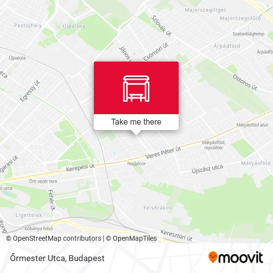 Őrmester Utca map