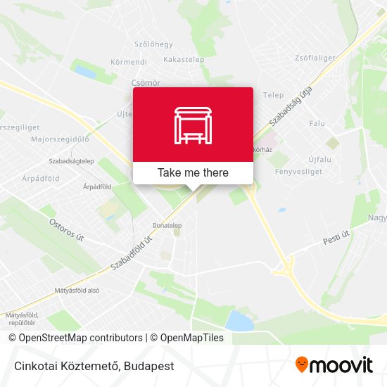 Cinkotai Köztemető map