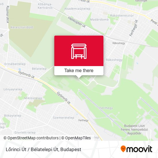 Lőrinci Út / Bélatelepi Út map