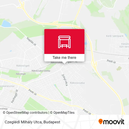 Czeglédi Mihály Utca map