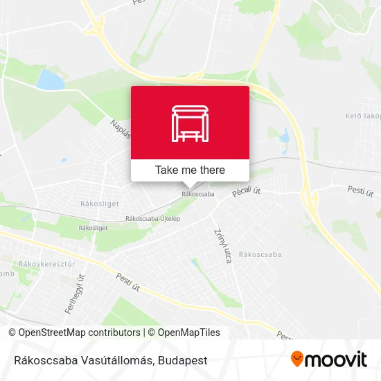 Rákoscsaba Vasútállomás map