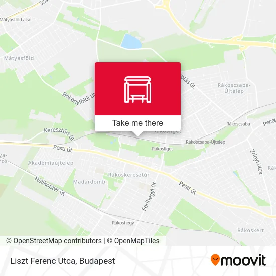 Liszt Ferenc Utca map