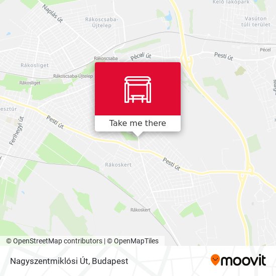 Nagyszentmiklósi Út map